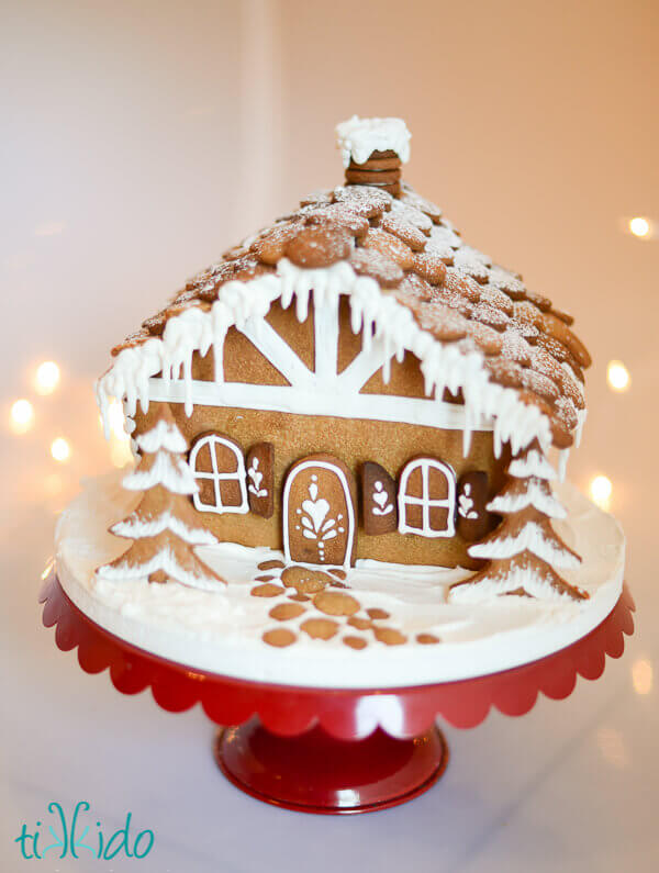 Standard gingerbread house free printable template tikkido
